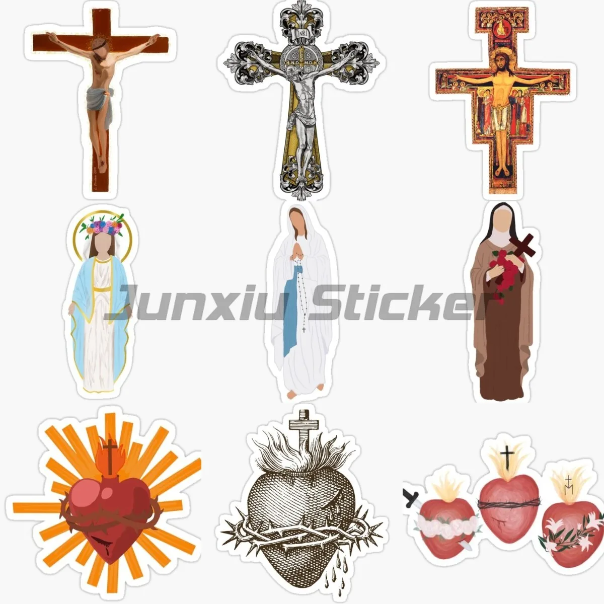 

Дева Мария Фатима католическая Дева Латиноамериканский Бог сердце наклейка автомобильный бампер заднее окно декоративные виниловые стены комнаты грузовик Окно Наклейка