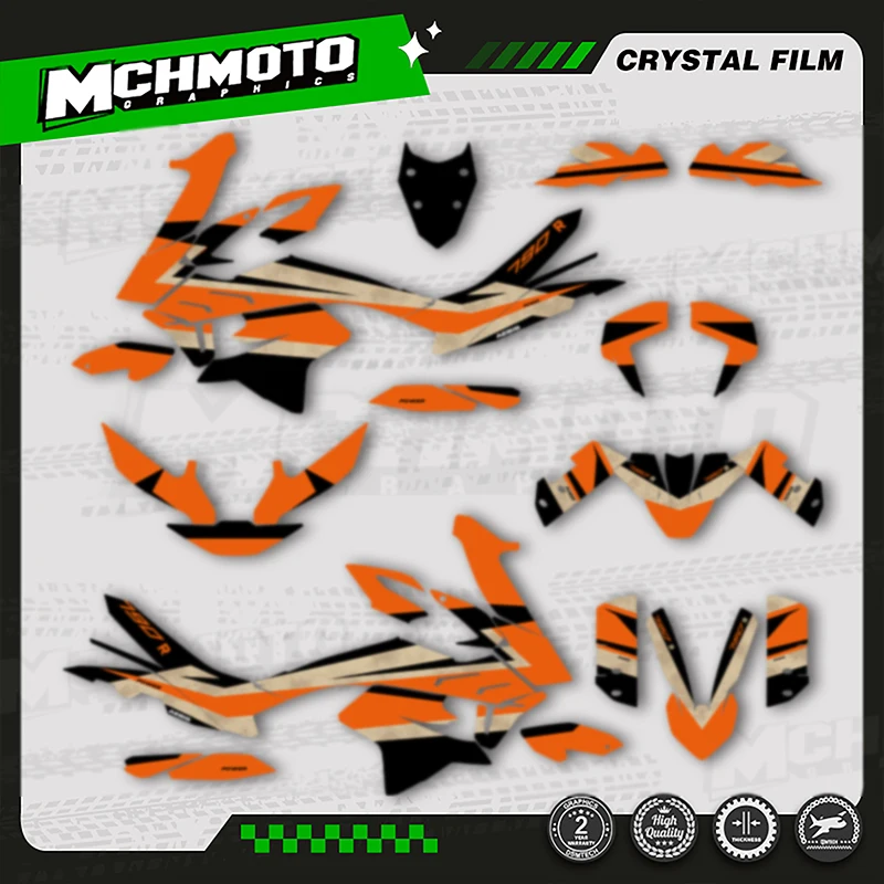 

MCHMFG For KTM 2019 2020 2021 2022 ADV790 R Motorcycle Graphics Decals Stickers Kit Number Name Custom