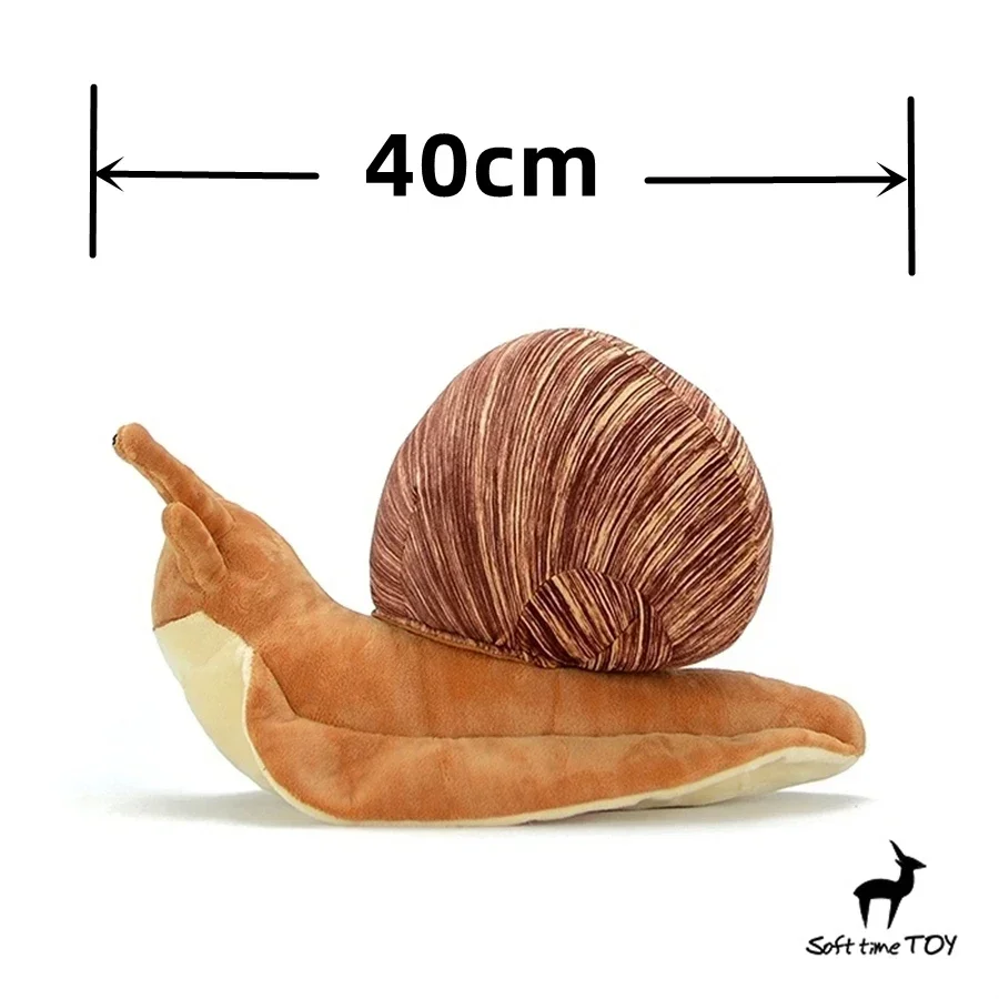 Realistic Snail High Fidelity Conch Plushie Escargot Snail Plush Toys Lifelike Animals Simulation Stuffed Doll Kawai Toy