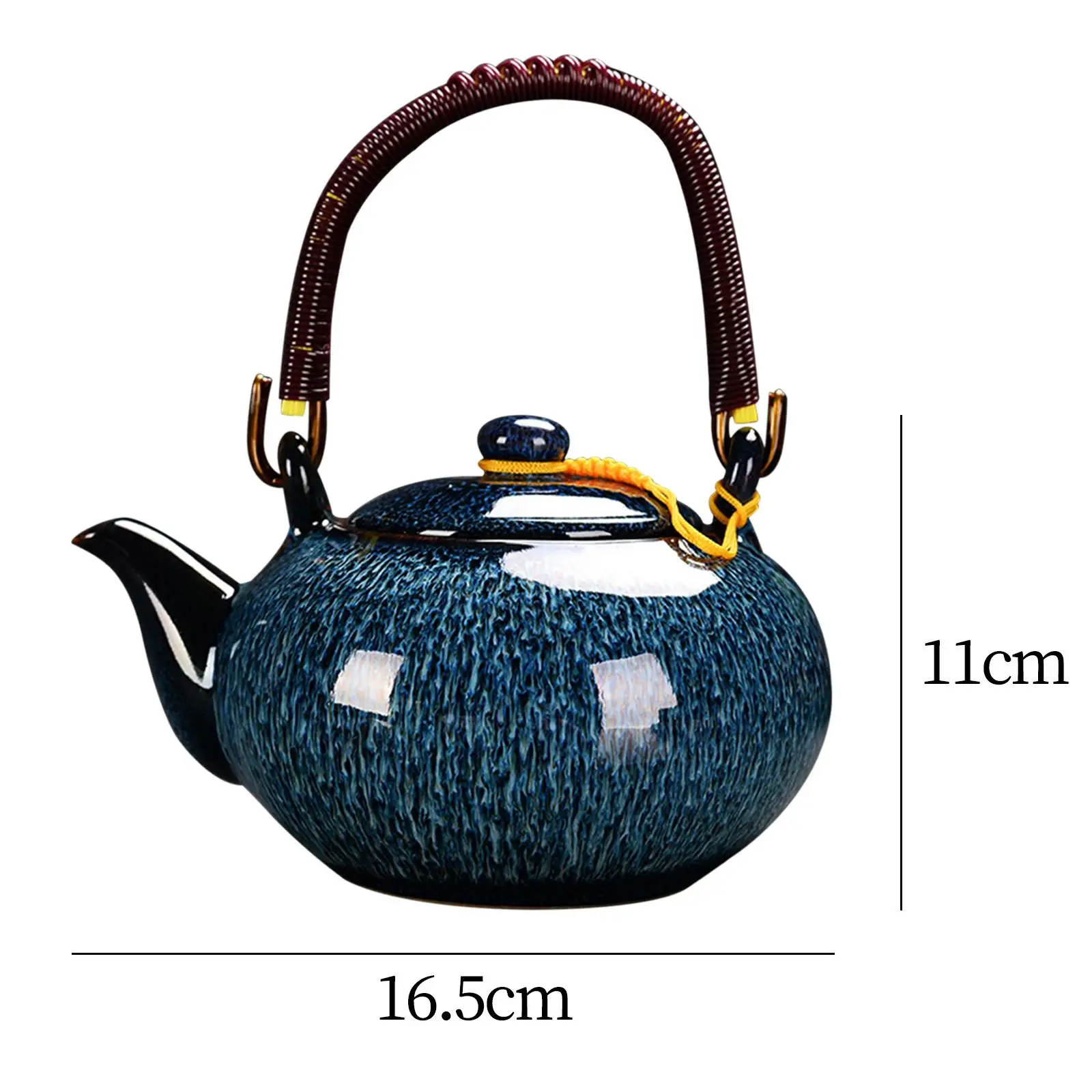 Ceramic Teapot Chinese Style for Boiling Hot Water Porcelain