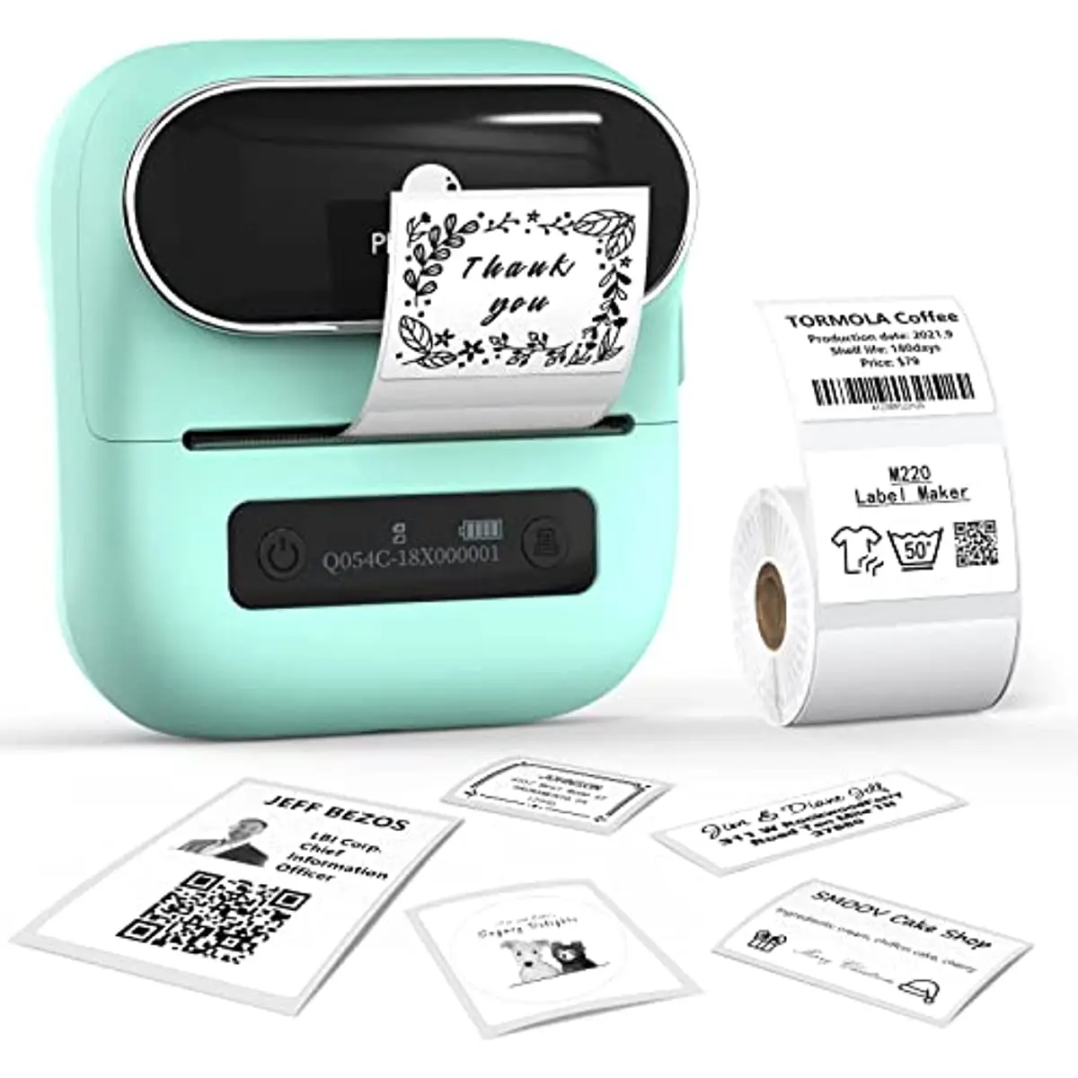 

Phomemo M220 Label Maker Thermal Label Printer for Barcode Address Labeling Mailing File Folder Labels Support with Phones&PC