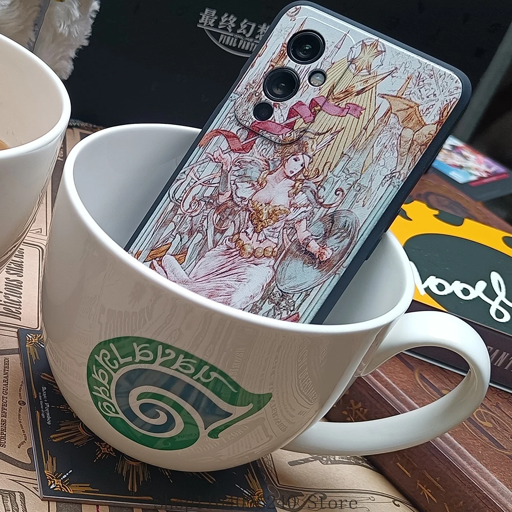 لعبة فاينل فانتسي XIV FF14 Sharlayan أنيمي تأثيري كوب سيراميك الكرتون السيراميك أكواب المياه الزجاج علامة أكواب فنجان القهوة #3