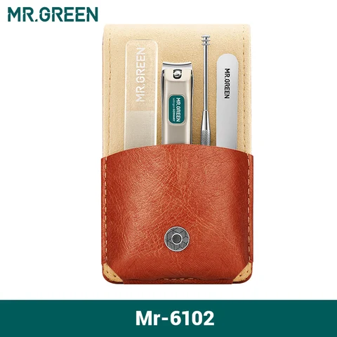Набор для маникюра MR.GREEN из нержавеющей стали, 10 предметов