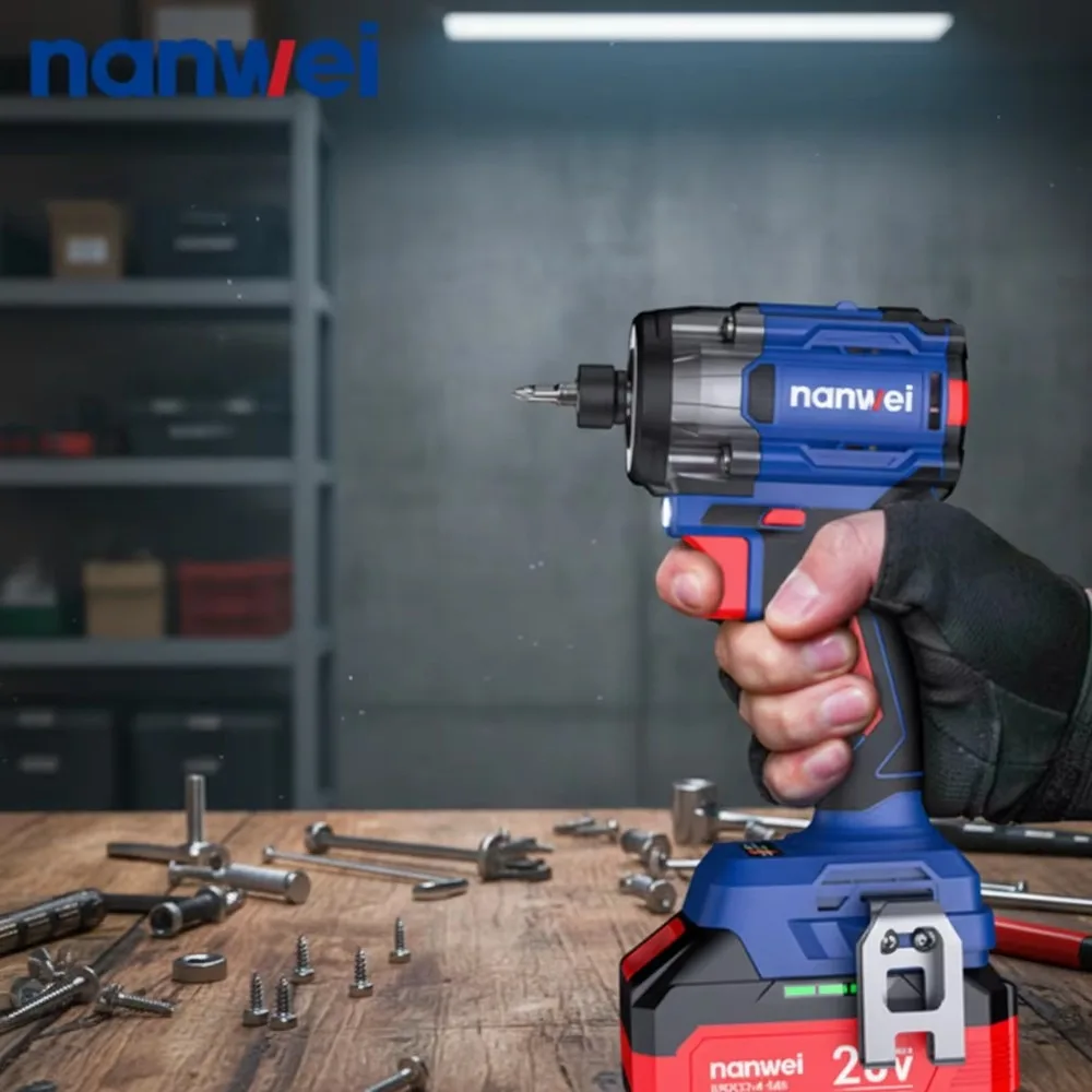 21V Cordless Impact Driver Brushless Motor Lithium-Ion Battery DIY Grade ODM Customizable with Charger Power Tool for