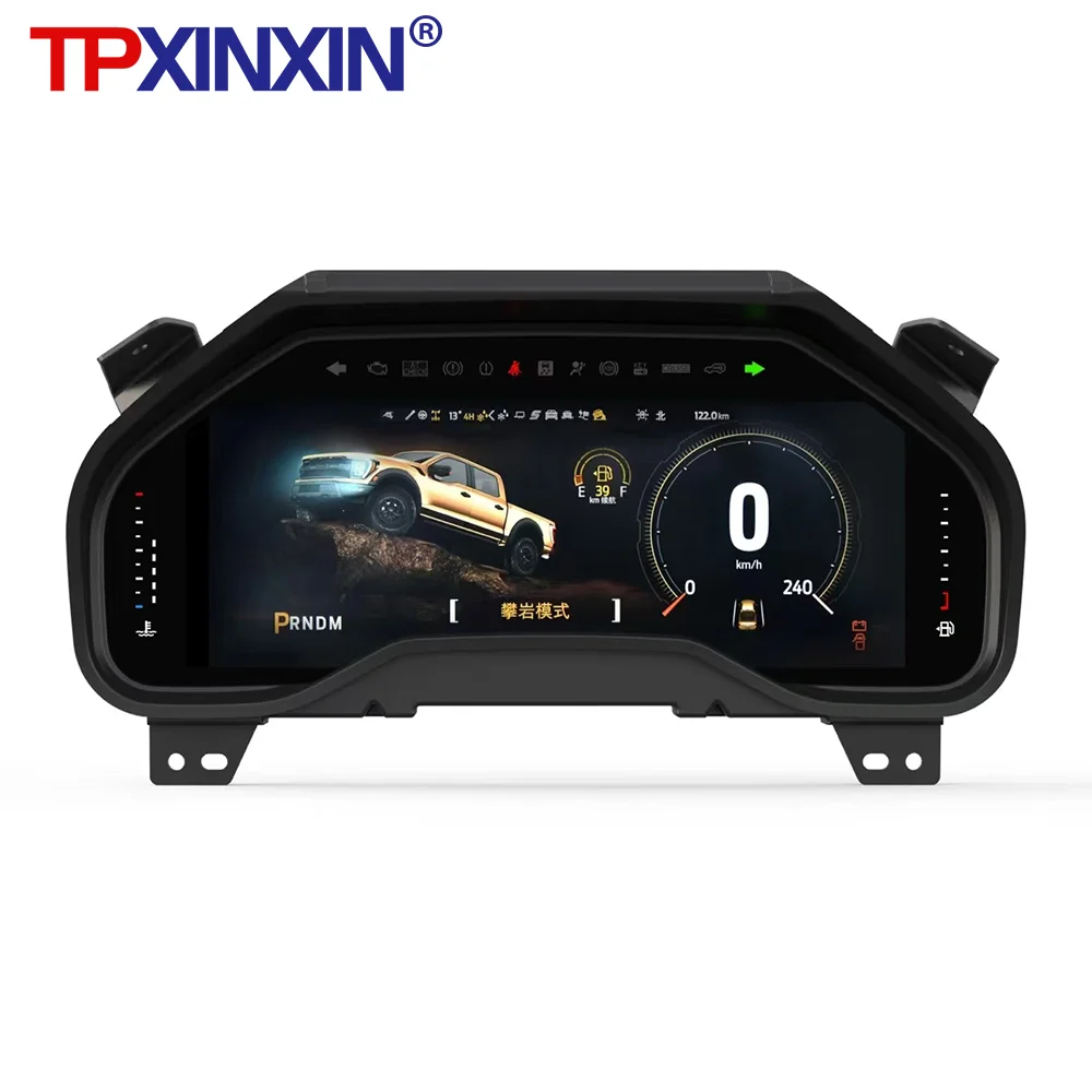 لوحة القيادة التلقائية العنقودية الرقمية لفورد F150 رابتور 2015-2020 F-150 LCD أداة شاحنة عداد السرعة الملاحة سيارة متر الشاشة
