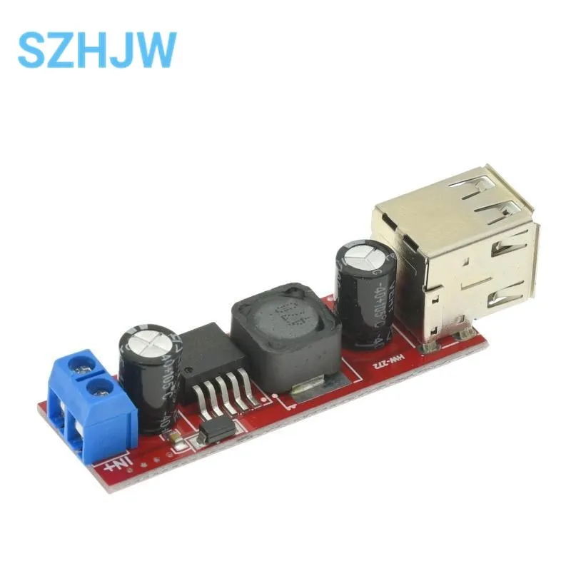 LM2596 Dual USB Output 9V / 12V / 24V / 36V Car Charger Switch 5V DC-DC Power Supply Module 3A Buck Regulator Converter