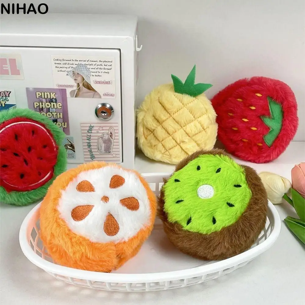 

Mini Soft Fruit Shape Plush Coin Purse Cartoon Cute Kid's Coin Pouch Orange Creative Storage Bag School Bag