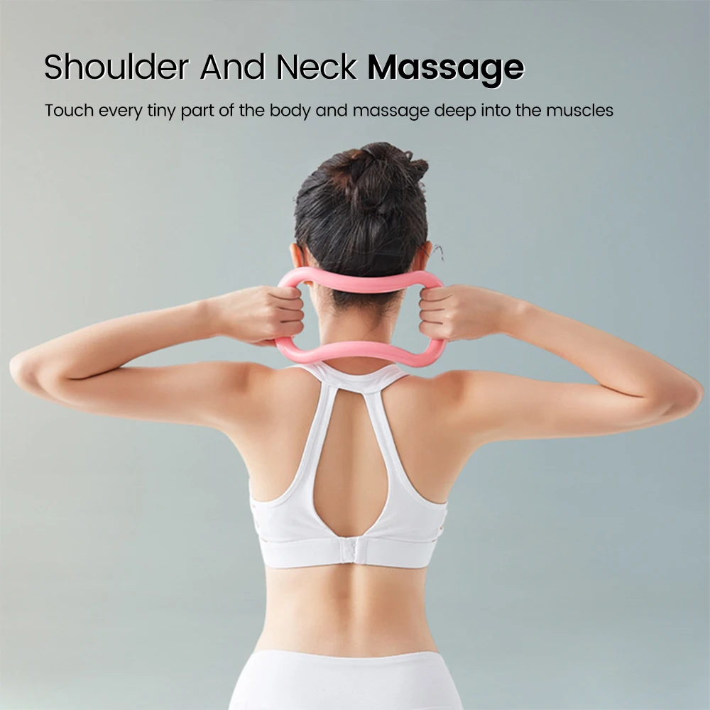 

Yoga Massage Ring Pilates Stretch Resistance Circle Loop for Waist Shoulder Shape Bodybuilding Exercising Slim Legs Massage Tool