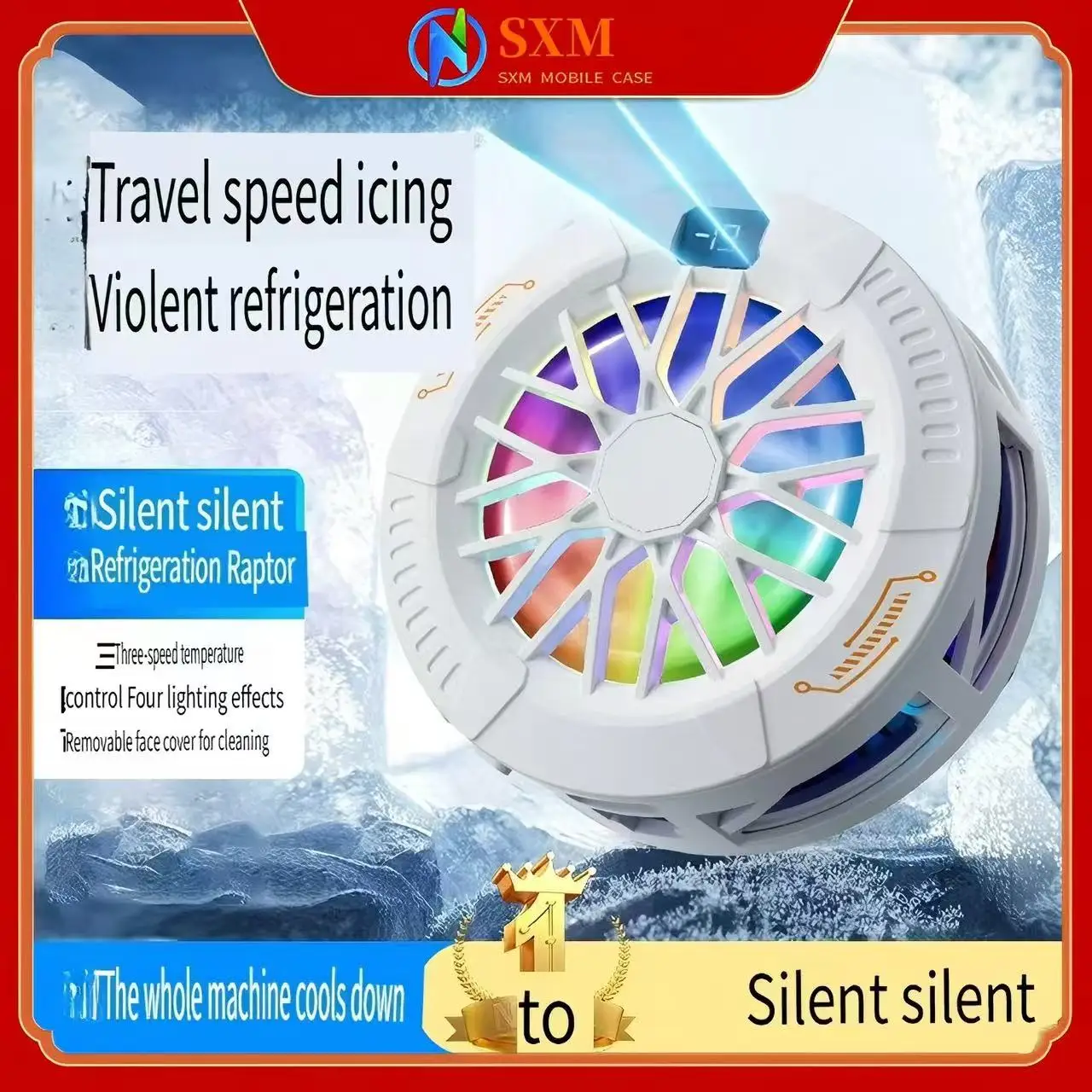 

AI интеллектуальный контроль температуры DY29 icing радиатор мобильного телефона магнитный задний зажим полупроводниковый 15 Вт с цифровым дисплеем