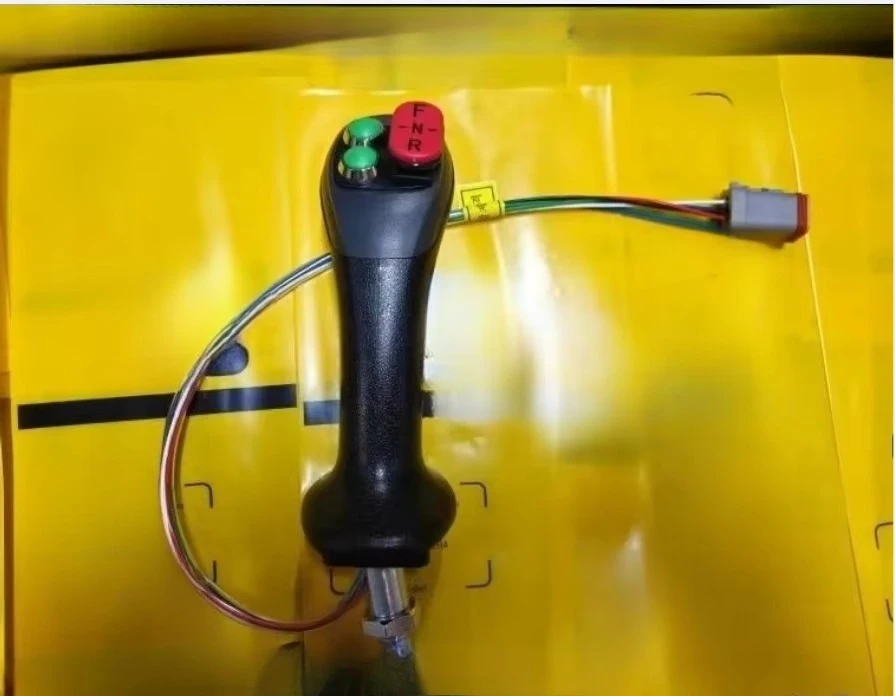 Multifunction Joystick Handle for Excavator Forklift Two Button Handle Tape Seesaw Switch Before Enter After Retreat Neutral
