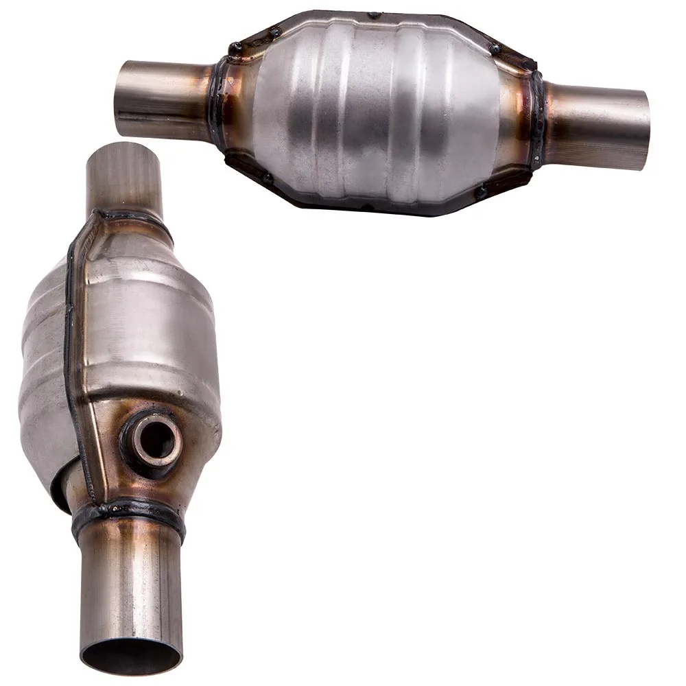 2inch  400 Cell Round Inlet outlet Universal Catalytic Converter Exhaust Pipe T409 Stainless Steel  5.9L