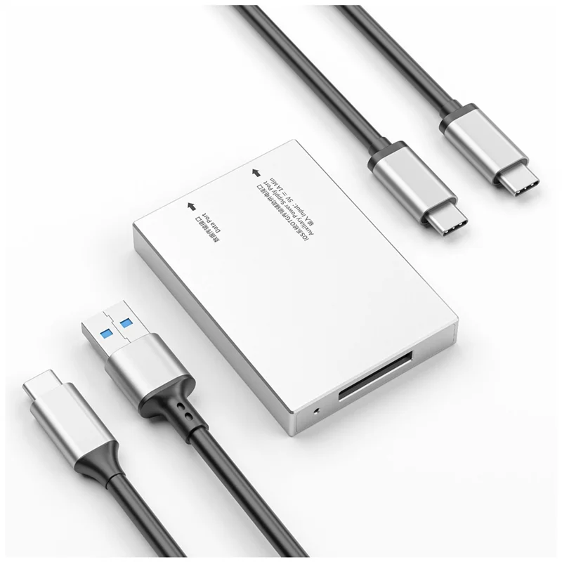 Lecteur de carte Cfexpress Type A USB3.1 Gen2 haute vitesse 10Gbps Type A adaptateur de lecteur de carte Cfexpress 68X49x10mm avec câble de données
