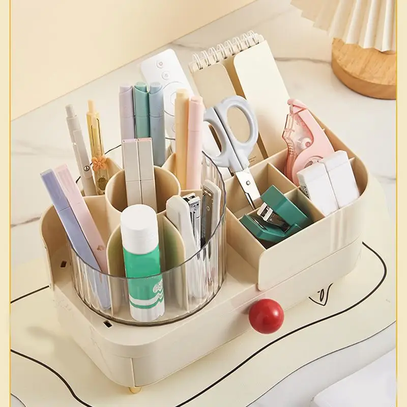 Skincare Organizers For Vanity Holder For Vanity Bathroom Countertop With Drawers Large Capacity Makeup Brush Holder Cosmetic