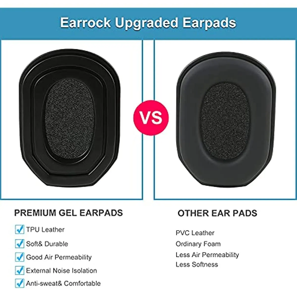 2pcs Silicone Gel Ear Pads Cushion Headphone Cover Bluetooth Headset Earmuffs for Walker Razor Electric Slim