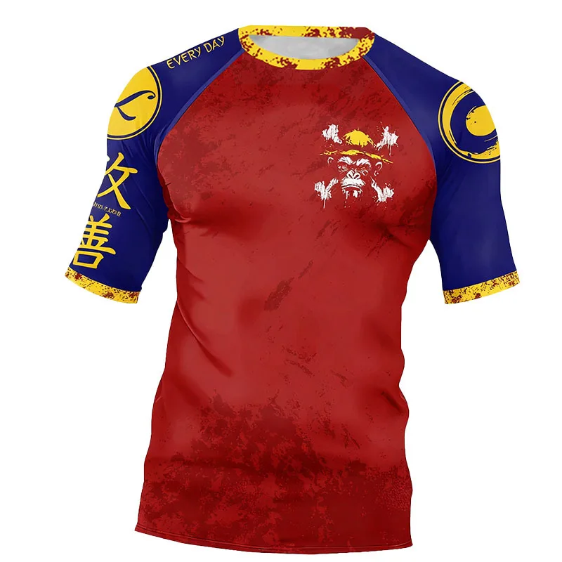 Kid's Shirt Jiu Jitsu MMA BJJ T-shirt Short Sleeve Quick Dry MMA Muay Boxing Sportswear Children Fitness Training Running Shirts