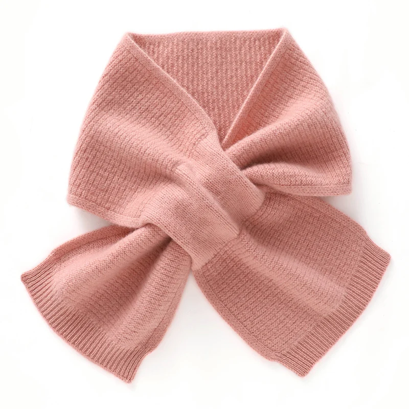 

DjzDsm Winter New Fashion Solid Color 100% Cashmere Scarf Women Outdoor Keep Warm Soft Cashmere Knitted Neck Scarf Girl Scarves