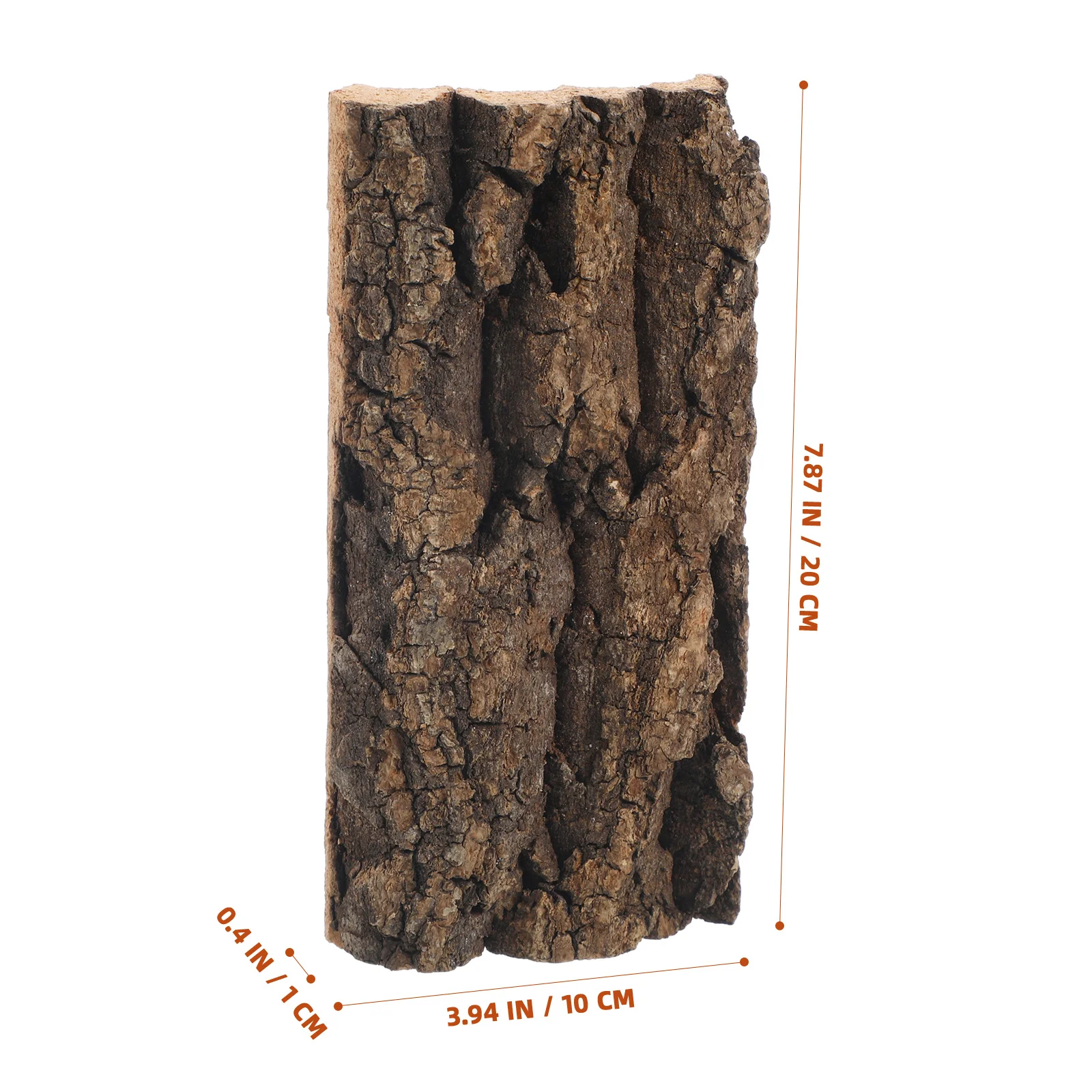 

3pcs Tree Bark Decor For Reptile Tank Cork Log For Hamsters Fish Aquarium Background Desktop Natural Bark Ornament Home
