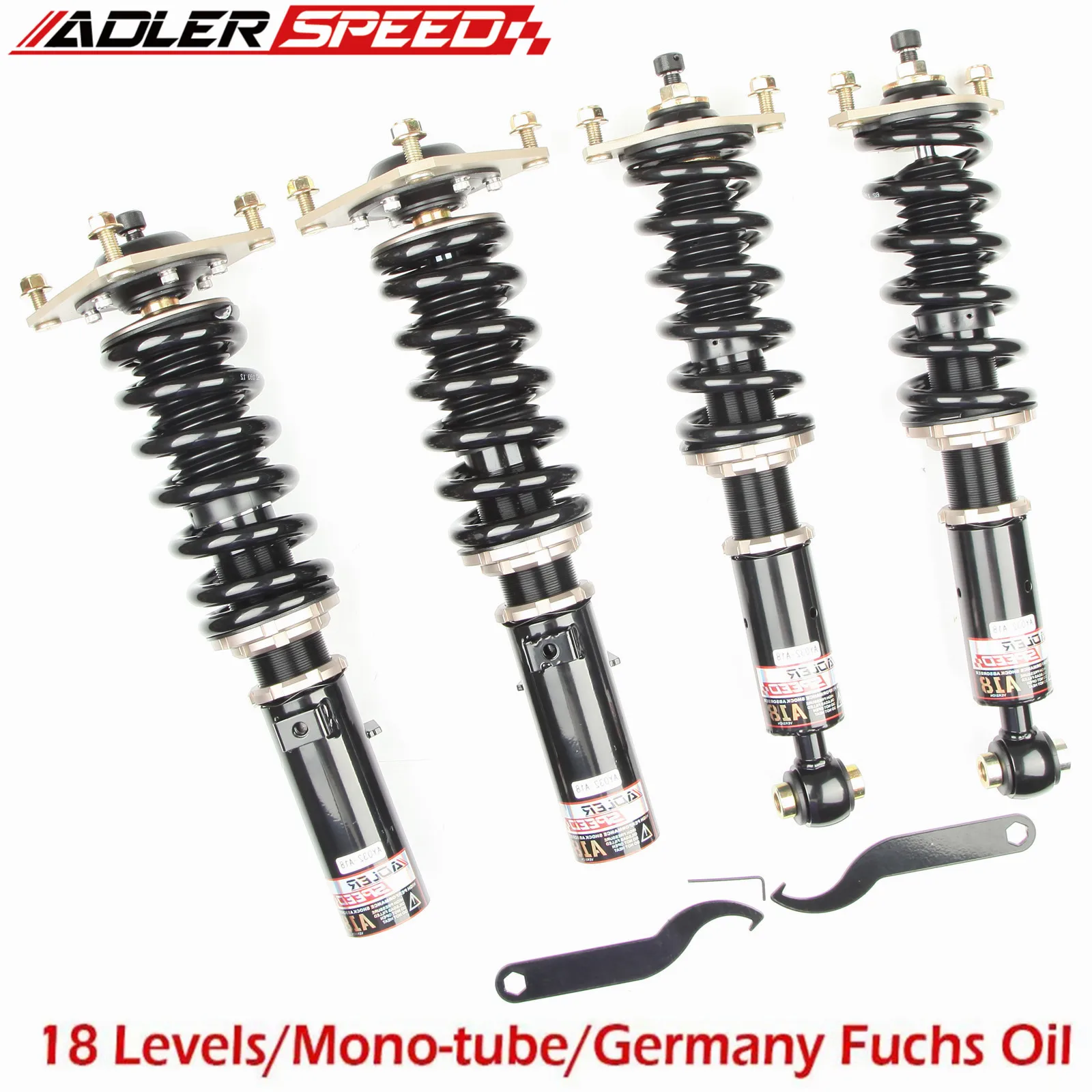 مجموعة دعامة كويلوفيرز ADLERSPEED لـ Eclipse 1G Eagle Talon FWD 90-94/FOR Mitsubishi Eclipse FWD (D2) 18 طريقة ممتص الصدمات #1