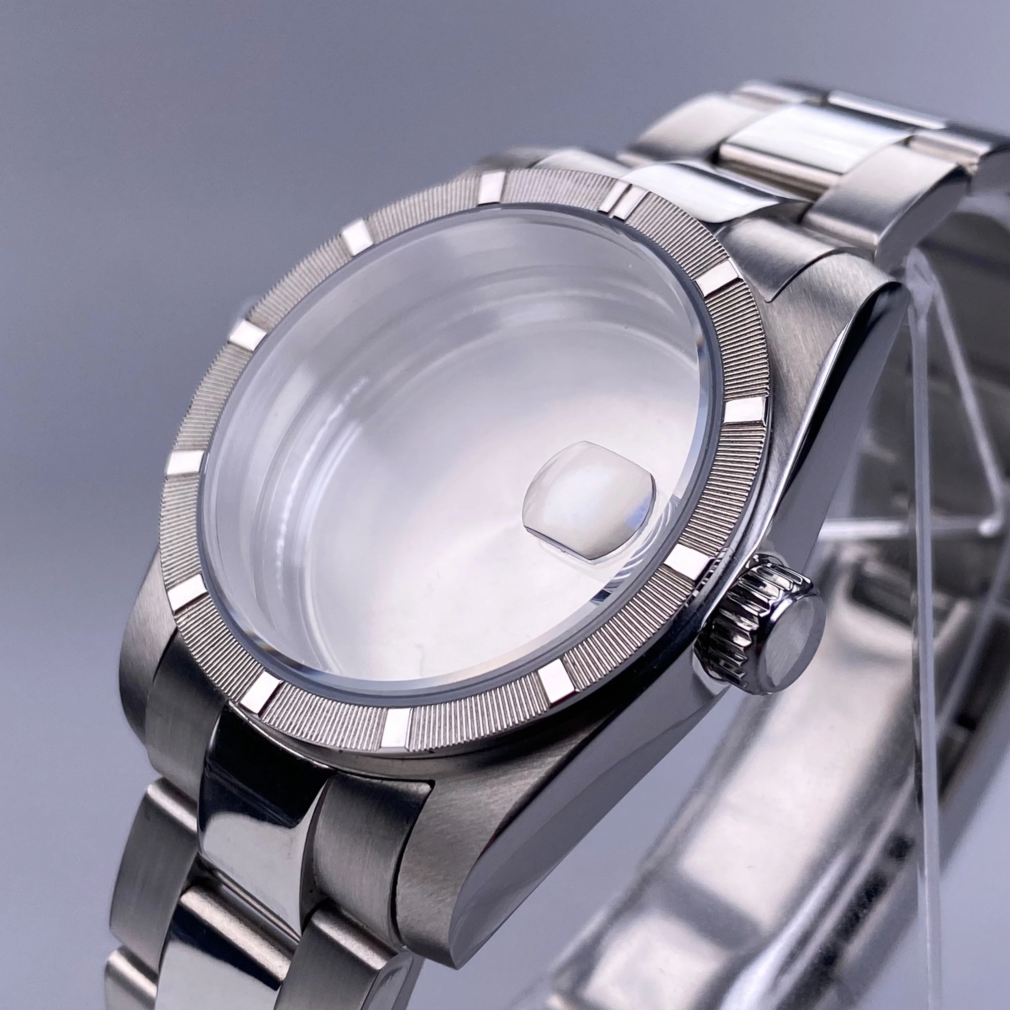 고품질 NH35 케이스 36mm 엔진 터닝 베젤 스테인레스 스틸 AK 부품 교체 NH35/36 무브먼트에 적합 새로운 도착