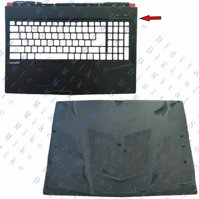 

UU 3076P6C223TA219 Подставка для рук и нижняя крышка корпуса для MSI MS-16P5 MS-16P4 GL63 GP63VR