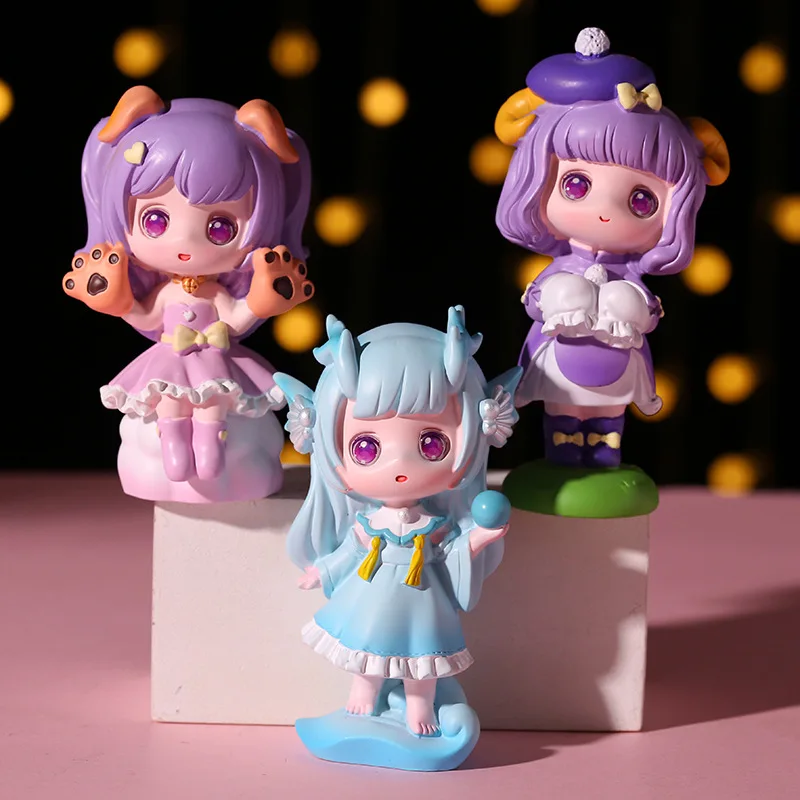 

Random Various Cute Blind Box Figurines Creative And Popular Cute Pet Figurines Resin Crafts Desktop Ornaments Birthday Gifts