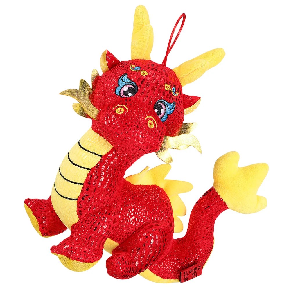 Jahr des Drachen Maskottchen Kind Kinderspielzeug Chinesisches neues PP-Baumwollstofftier