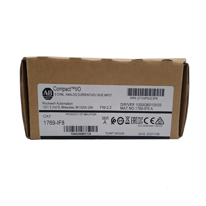

8-канальный аналоговый входной модуль напряжения/тока 1769-IF8 Compact logix