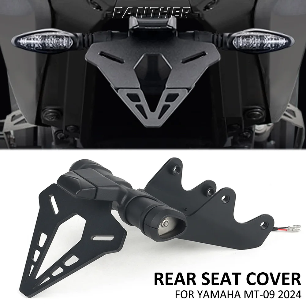 

FOR YAMAHA MT-09 MT09 2024 Motorcycle Rear Short Tail Stock License Plate Holder Tailstock Frame Bracket Kit