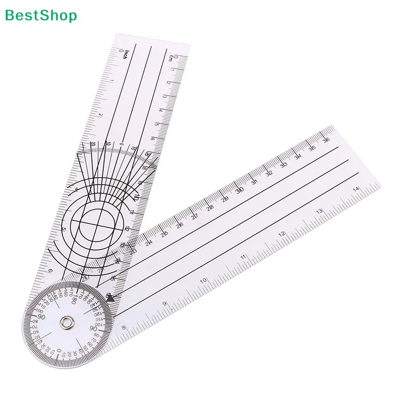 〔R〕Goniometer Angle Ruler, 360° Adjustable Medical Spinal Goniometer for Physiotherapy & Angle Measurement