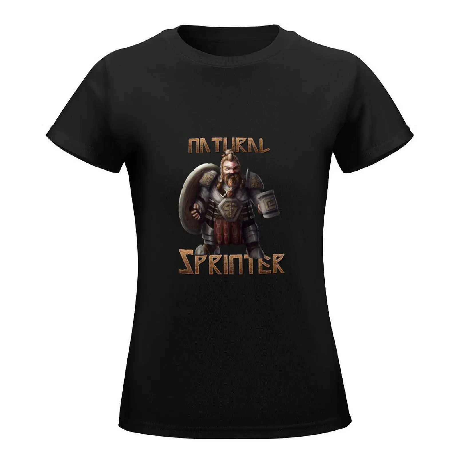 Dwarf | Natural Sprinter T-Shirt hippie clothes Short sleeve tee white t-shirts for Women