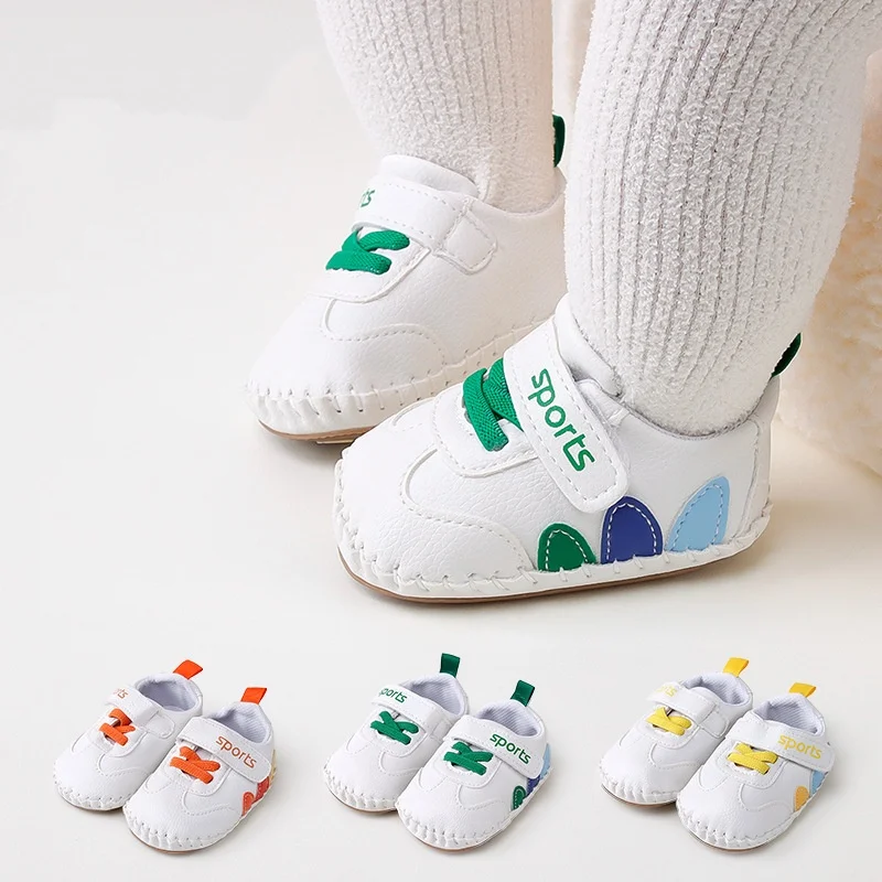 

Детские прогулочные туфли для младенцев в возрасте от 0 до 1 года, противоскользящие туфли на мягкой подошве на весну и осень, подходят для мужчин