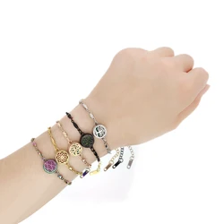 6pcs Stainless Steel 12mm Colorful Bracelet Diffuser Locket With Adjustable Chain Aroma Perfume Jewelry For Women Free60PadsGift