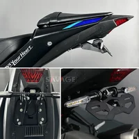 Soporte para matrícula para YAMAHA MT03 MT25 YZF R3 R25 2015-2024, accesorios para motocicleta, soporte trasero, eliminador de guardabarros de luz LED