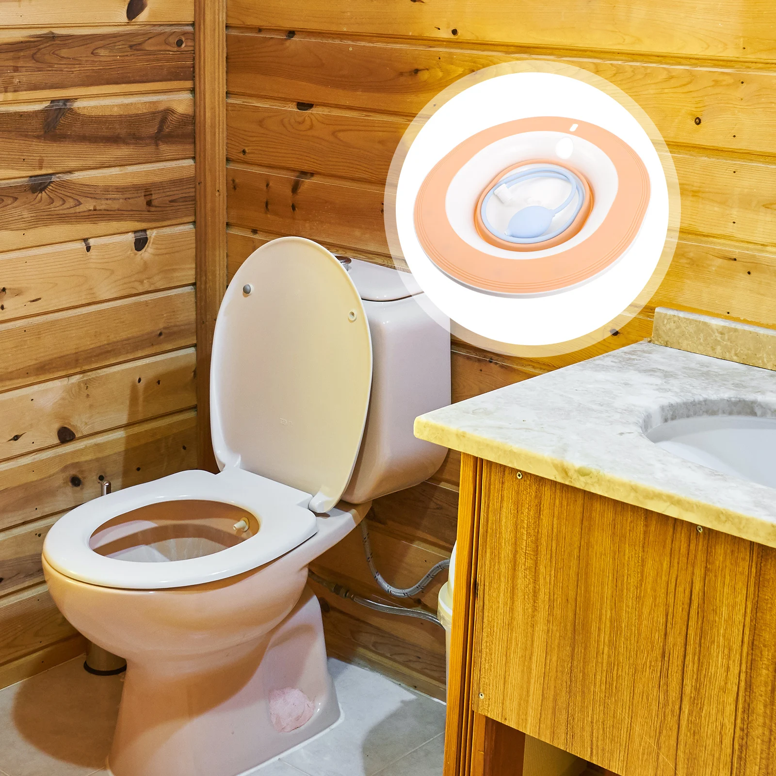

Women Postpartum Care Plastic Sitz Bath Basin Thickened Material Non Slip Toilet Rinser Hemorrhoid Treatment Home Use