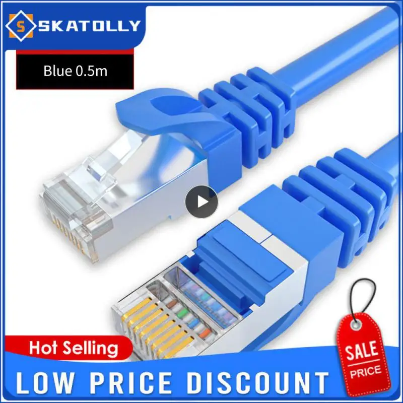 Network Cable 0.5/1/5/10/20/30m Compatible With Cat 5/5e/6 Rj45 Network Patch Cable Brand New High Speed Cat6 Lan Cable Blue