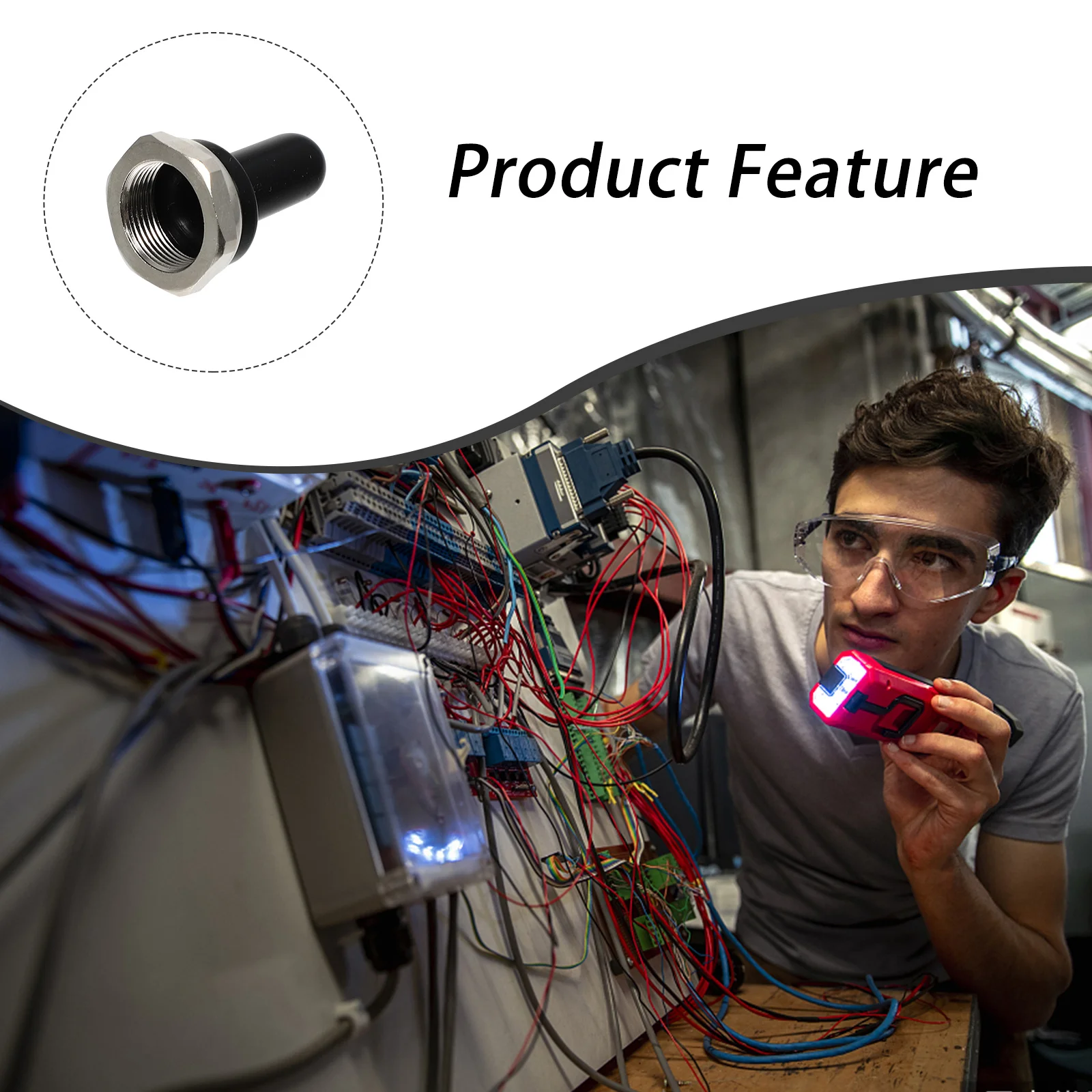 

5Pcs Waterproof Covers Heavy-Duty Rubber Toggle Caps for Circuit Switches Multi-Use Protection Guards Suitable for Home and