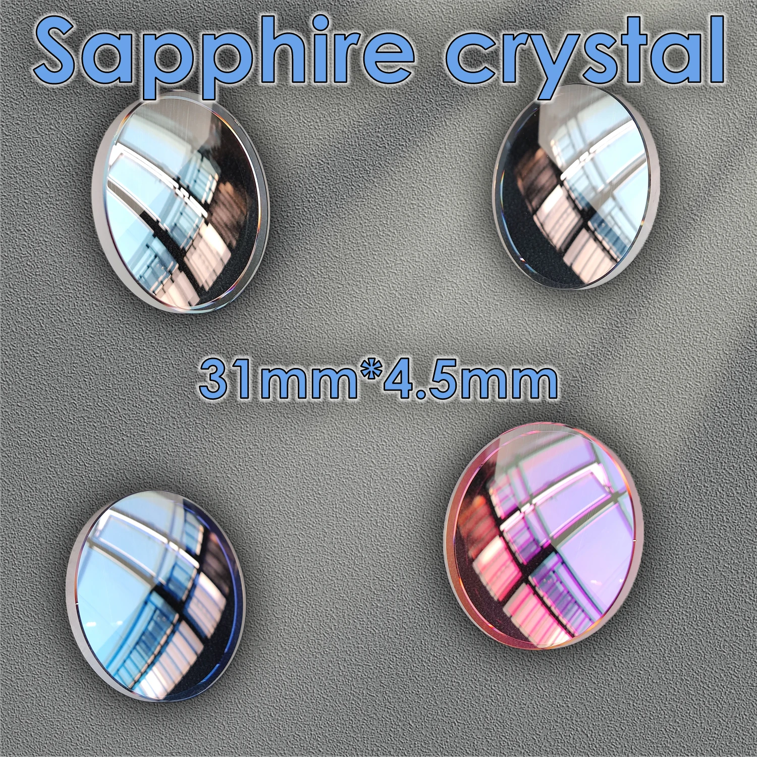 

31 мм * 4,5 мм сапфировое стекло, зеркало для часов, пузырьковая проекция, AR-покрытие, антибликовая пленка, костюм для ремонта, зеркальный аксессуар для часов