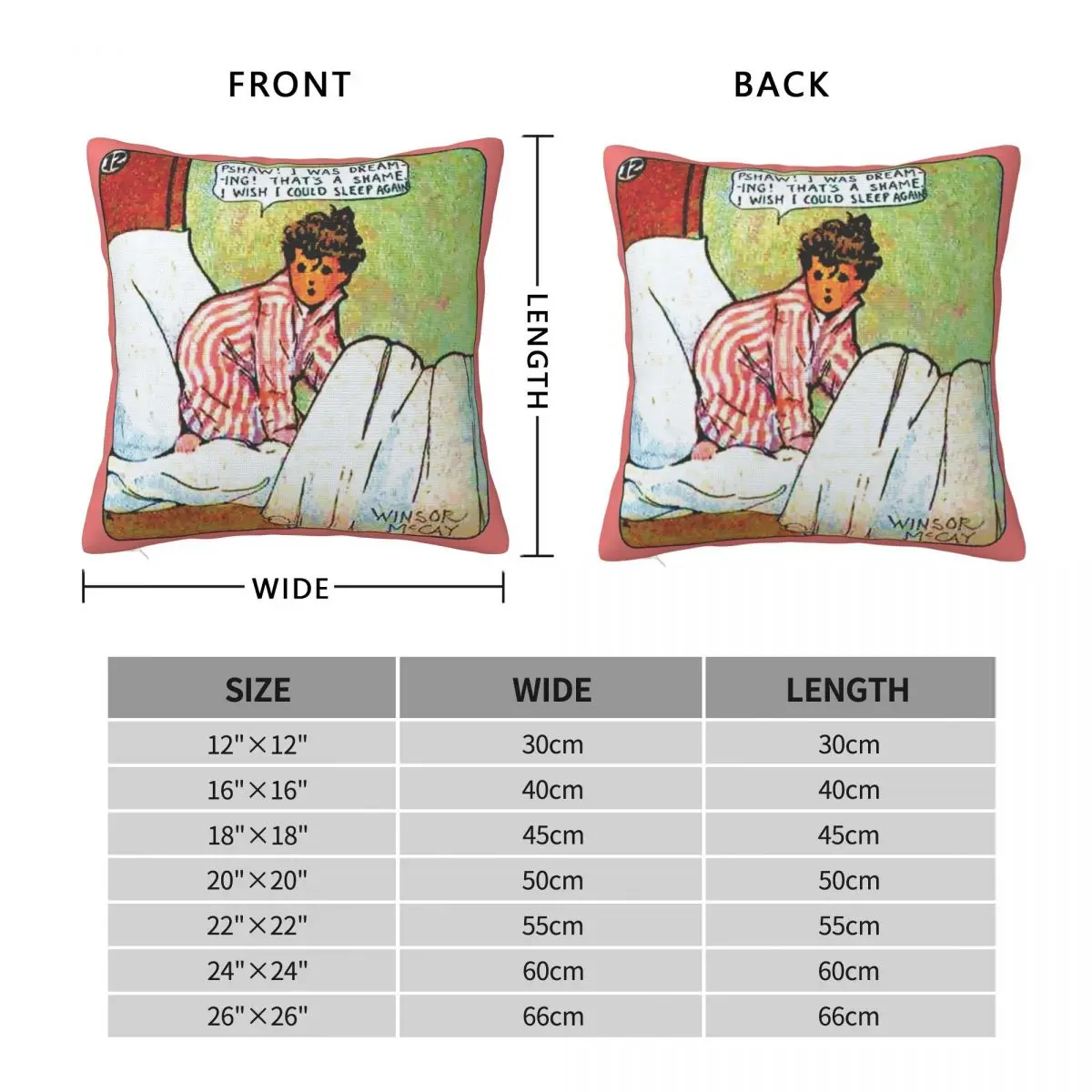 Dreaming I Wish I Could Sleep Again Pillowcase Polyester Linen Velvet Pattern Decor Sofa Seater Cushion Cover Wholesale 45x45