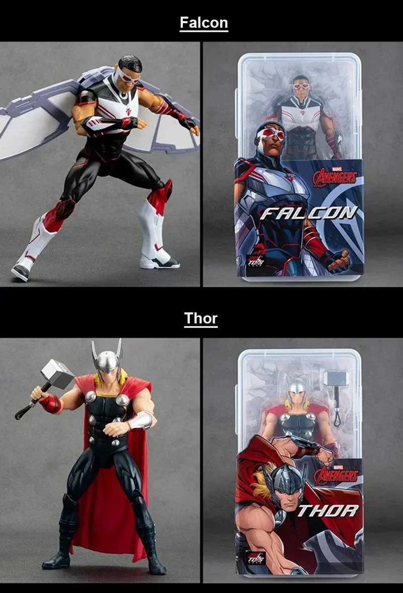 Original 18CM Avengers Legend Figur Wolverine Deadpool Thanos Hulk Iron Man Spider-Man Gwen Scarlet Captain Statue Figur Spielzeug – Detail 16