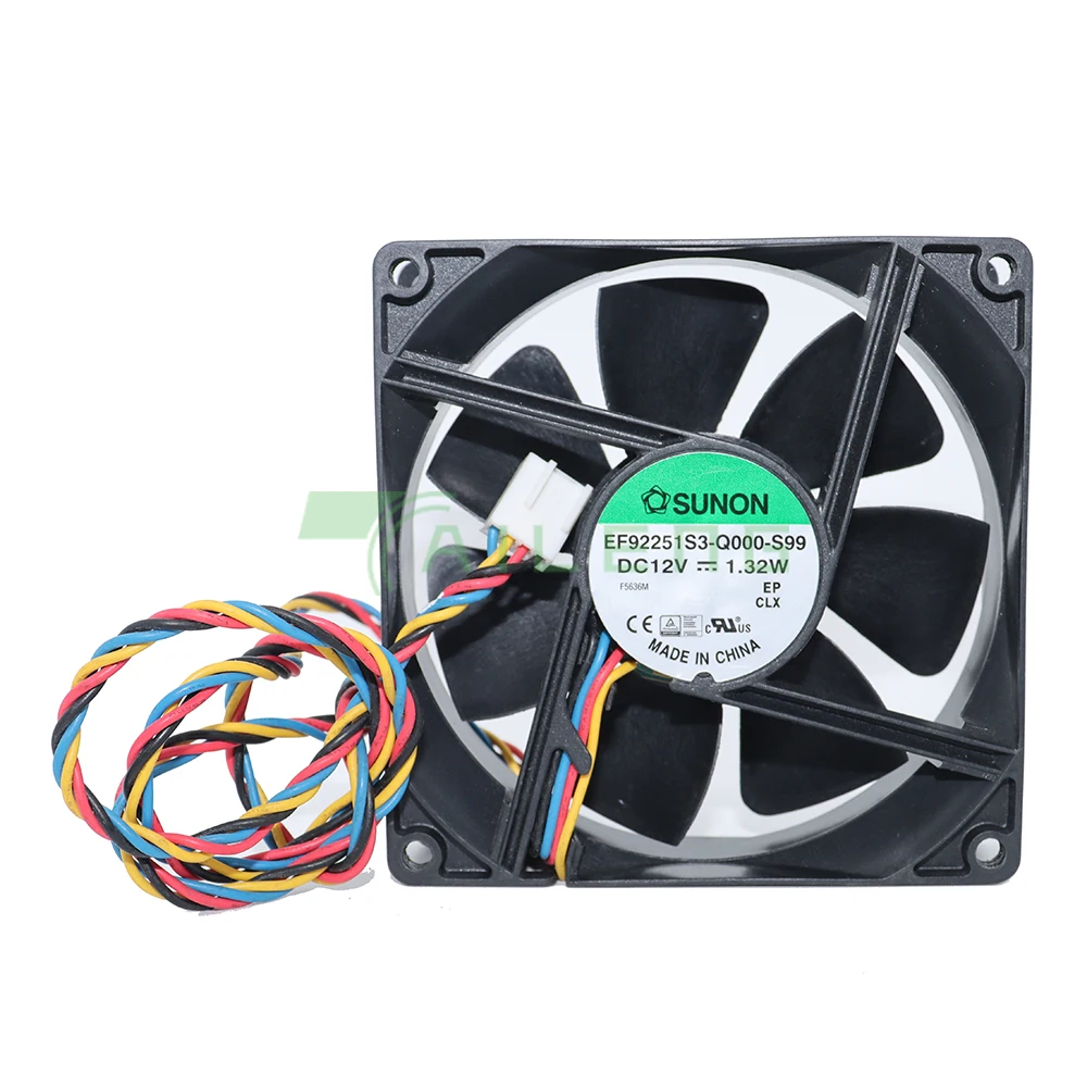 SUNON 9025 90MM 90x90x25mm 775 CPU Fan PC Case Cooling Fan 12V 1.32W EF92251S3-Q000-S99 with PWM 4pin