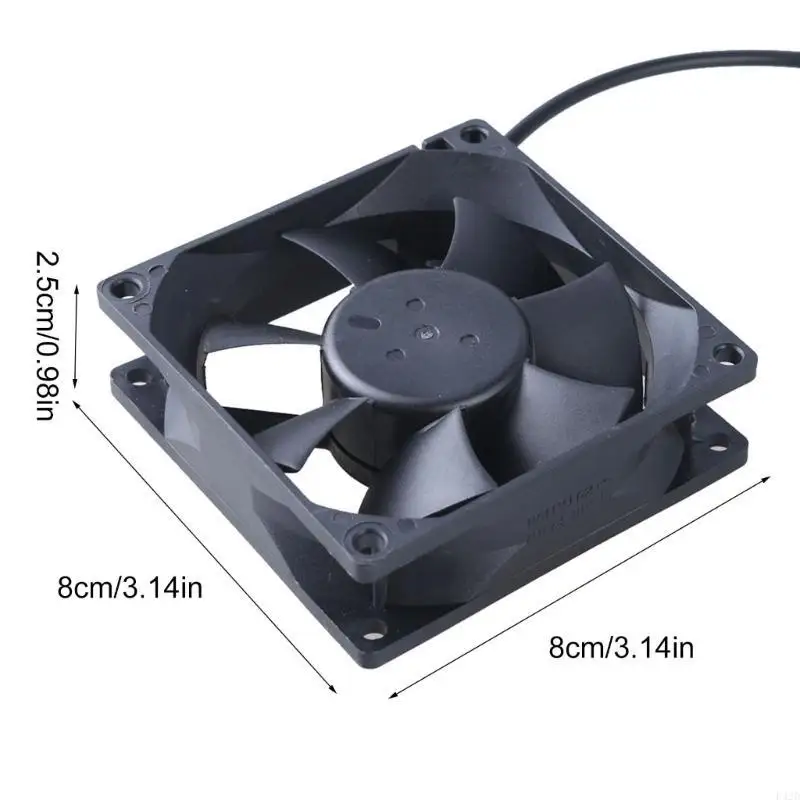 F42d 8025 12V مروحة 80x80x25mm تحمل معجبي التبريد بدون فرش من مروحة مروحة تبريد الطابعة مع موصل 5.5x2.1mm