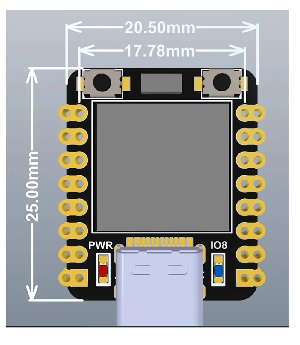 ESP32-C3 SuperMini Development Board 0.42 Inch OLED Display WiFi Bluetooth RISC-V 4MB Flash Ceramic Antenna for Arduino IoT