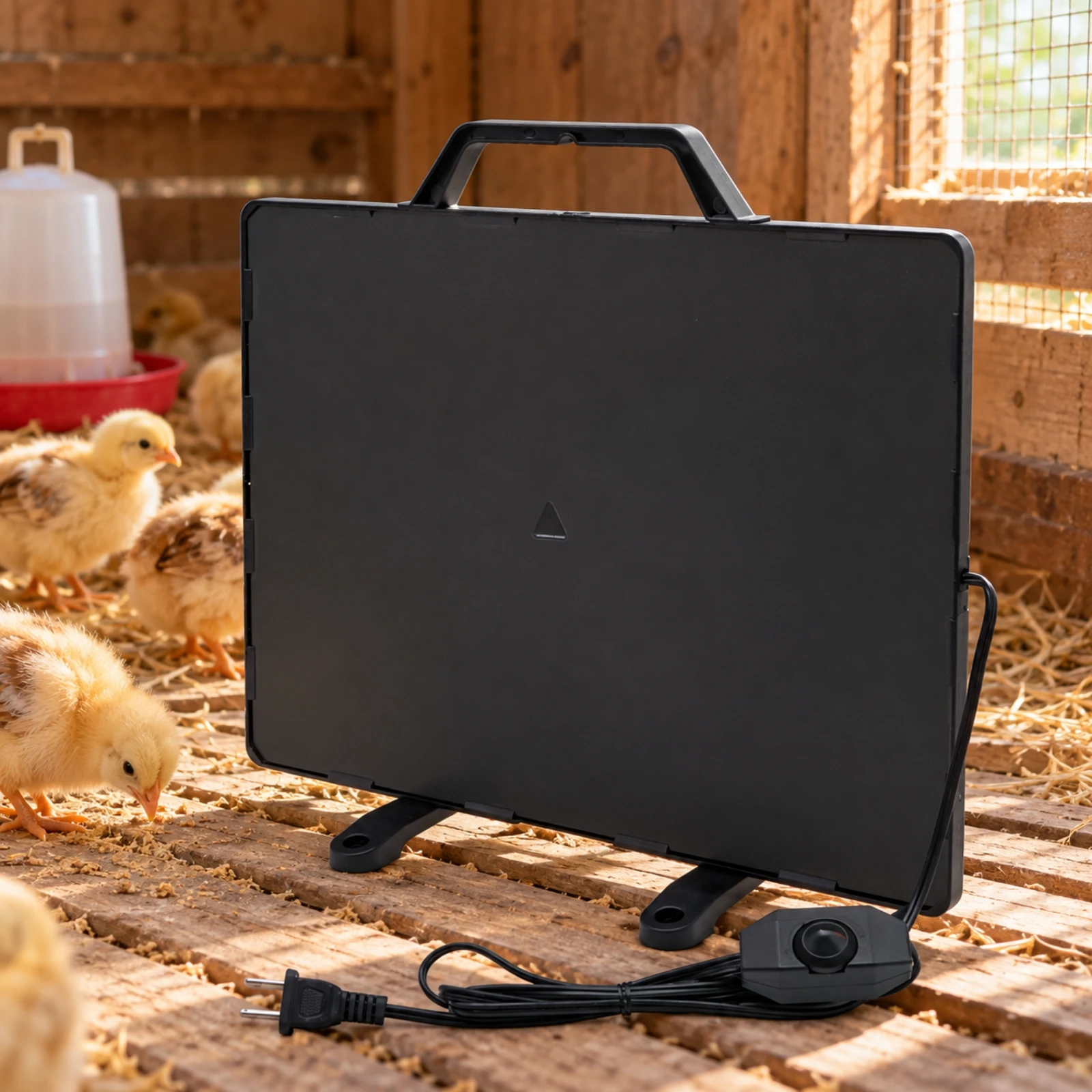 Chicken Coop Heater with Thermostat 110V Chicken Coop Heating Panel Pet House Heating Panel with Thermostat Portable