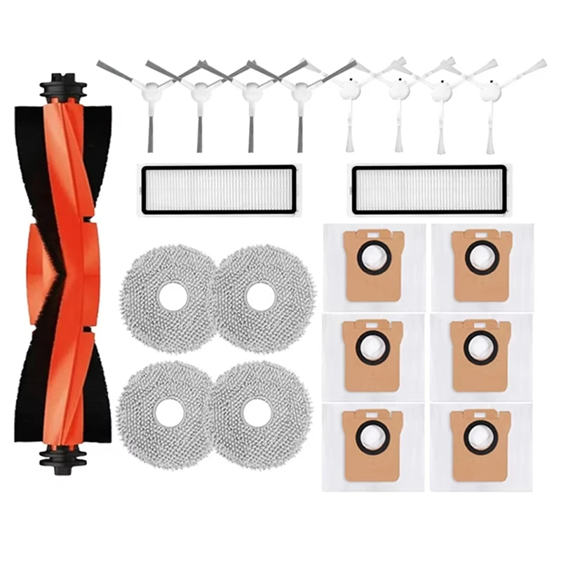 

A63K-For Xiaomi Robot Vacuum X20+/X20 Plus Parts Accessories Main Side Brush Hepa Filter Mop Cloth Dust Bag Replacement