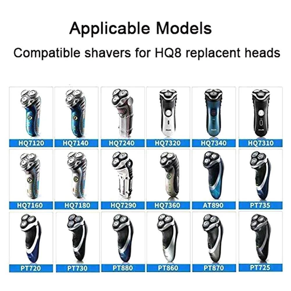 Replacement Shaving Heads Blades Cutters For Philips Norelco HQ8 Shaver Electric Razor