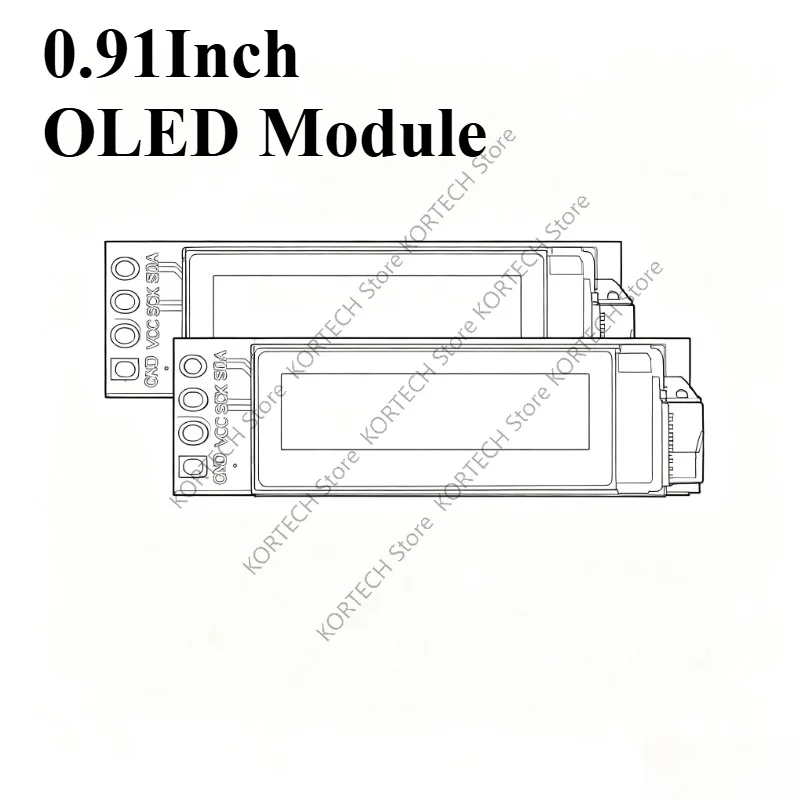 modulo-oled-de-091-polegadas-5-pecas-091-branco-azul-128x32-display-lcd-led-comunicacao-iic-para-arduino