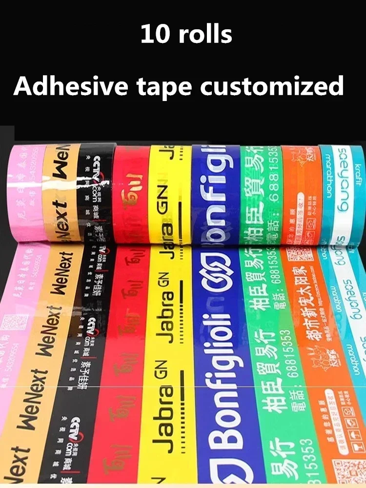 Plakband Op maat gemaakt Express Transportpakket Verzegelde doosrol Plakband Transparant zwart-wit patroon Op maat gemaakt