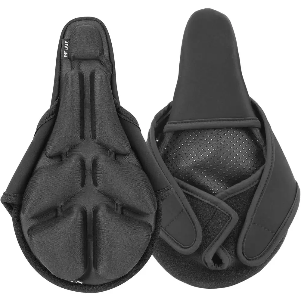 

Bike Seat Cushion - Adjustable Pressure Air Cushion Seat Cover - Extra Padding for Comfortable Rides - Ideal for Mountain, Sport