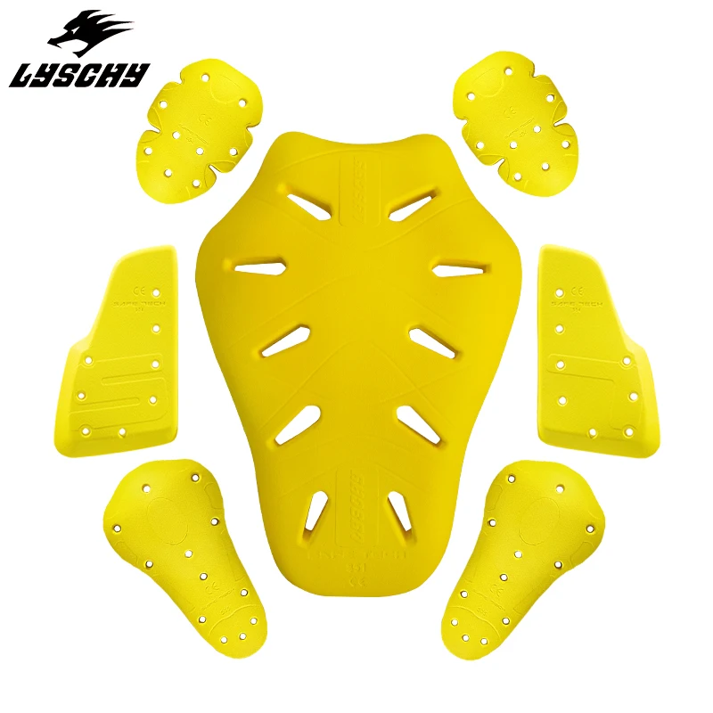 LYSCHY Built-in Protective Gear Motorcycle Riding Clothing Shoulder Elbow Knee Chest Back Pad Universal Type Protect Guard Brace