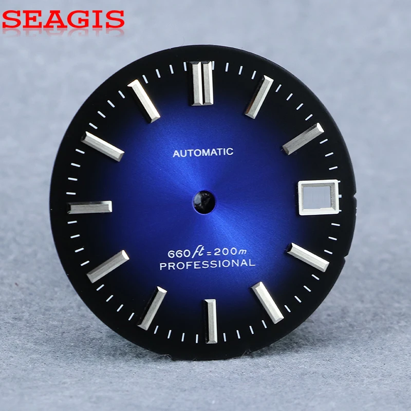 NH35 Dial 28.5mm Gradual red GS MOD Movement Tanpa Logo